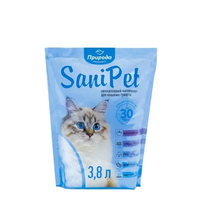Наполнитель для кошек Природа SaniPet силикагелевый 3.8 л (PR240266)