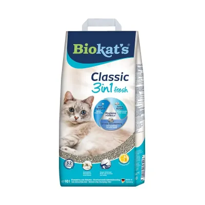 Наполнитель бентонитовый для кошачьего туалета Biokat's Classic fresh с Cotton Blossom 3in1 10 л (G-617220/613413) Наполнитель бентонитовый для кошачьего туалета Biokat's Classic fresh с Cotton Blossom 3in1 10 л (G-617220/613413)