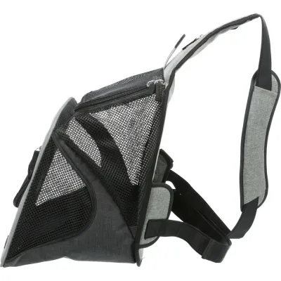 Сумка-переноска для маленьких животных Trixie Savina Front Carrier 30x33x26 см до 10 кг Черно-серый (28941)