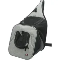 Сумка-перенесення для маленьких тварин Trixie Savina Front Carrier 30x33x26 см до 10 кг Чорно-сірий (28941)