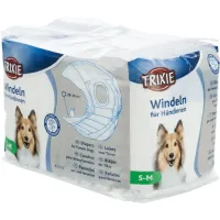 Підгузки для собак дівчаток Trixie S-M 28-40 см Білий 12 шт (23632)