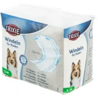 Підгузки для кобелів Trixie S-M 30-46 см Білий 12 шт (23641) Підгузки для кобелів Trixie S-M 30-46 см Білий 12 шт (23641)
