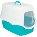 Туалет для кошек Trixie Vico закрытый 40x40x56 см Бело-бирюзовый (40275)