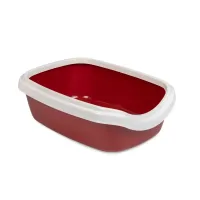 Туалет для кішок з бортиком Природа Comfort М 41х30х13,5 см Бордово-білий (PR241736) Туалет для кішок з бортиком Природа Comfort М 41х30х13,5 см Бордово-білий (PR241736)