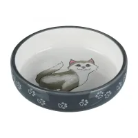 Миска для кота Trixie 300 мл 15 см Сірий (24784) Миска для кота Trixie 300 мл 15 см Сірий (24784)