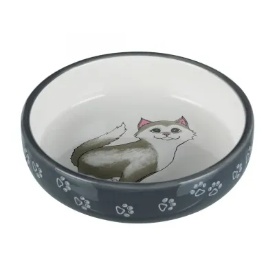Миска для кота Trixie 300 мл 15 см Серый (24784)