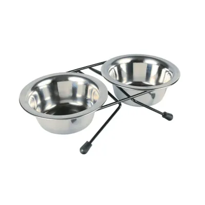 Миска для собак Trixie 14 см 750 мл Серебристый 2 шт (24832)