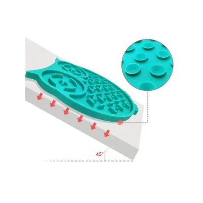 Коврик-кормушка для медленного кормления собак Trixie WahoPet licky mat 15х16 см 200 мл Зеленый (WA00001)