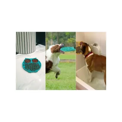Коврик-кормушка для медленного кормления собак Trixie WahoPet licky mat 15х16 см 200 мл Зеленый (WA00001)