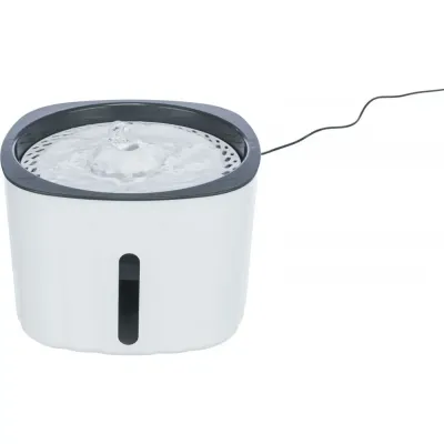 Поилка-фонтан для кошек Trixie Flower 2 л 18,5х13х18,5 см Серо-белый (24446) Поилка-фонтан для кошек Trixie Flower 2 л 18,5х13х18,5 см Серо-белый (24446)