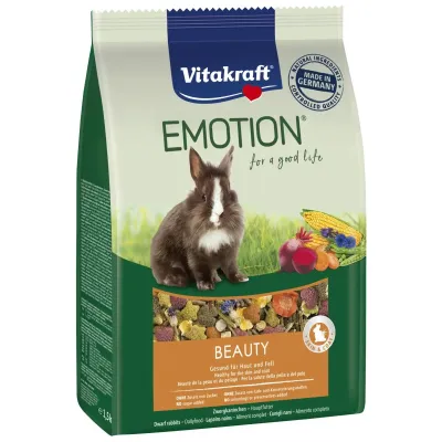 Корм Vitakraft Emotion Beauty Selection для шкіри та вовни кроликів 600 г (31455/33745) (8763) Корм Vitakraft Emotion Beauty Selection для шкіри та вовни кроликів 600 г (31455/33745) (8763)