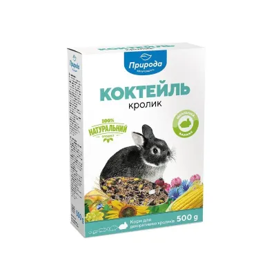 Корм для кроликів Природа Коктейль Кролик 500 г (PR740044) Корм для кроликів Природа Коктейль Кролик 500 г (PR740044)
