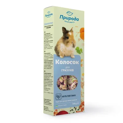 Лакомство для грызунов Природа Колосок мультивитамин 140 г 2 шт (PR740018)