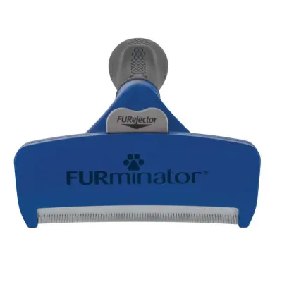 Фурмінатор для довгошерстих собак FURminator Long Hair Large Breed Dog L 13x23.5x5 см Чорно-синій (691657)