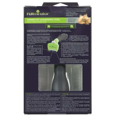 Фурминатор для короткошерстных собак FURminator Short Hair Small Breed Dog S 4.5х10 см Зелено-черный (691653)