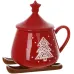 Чашка с крышкой BonaDi Santa sleigh Разноцветный 300 мл DP230945