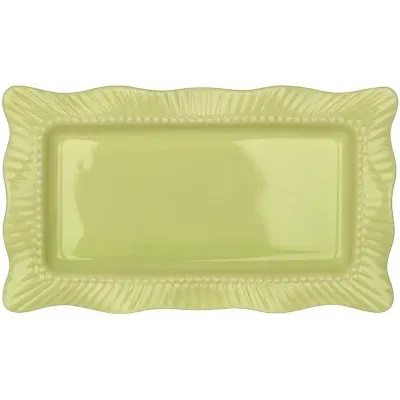 Набор прямоугольных блюд BonaDi Dishes Green 26х15 см Зеленый 6 шт DP230986