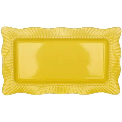 Набор прямоугольных блюд BonaDi Dishes Yellow 26х15 см Желтый 6 шт DP230987
