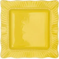 Набір квадратних тарілок BonaDi Yellow 30х30 см Жовтий 6 шт DP230990 Набір квадратних тарілок BonaDi Yellow 30х30 см Жовтий 6 шт DP230990