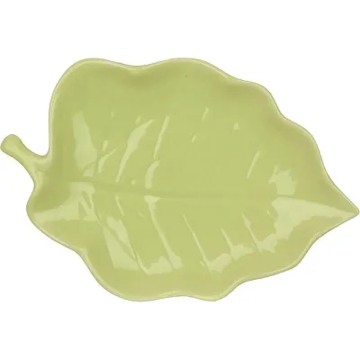 Набір фігурних тарілок BonaDi Green Sheet 25х17 см Салатовий 6 шт DP230999