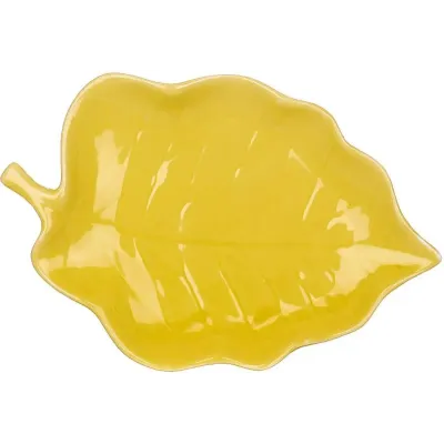 Набір фігурних тарілок BonaDi Yellow Sheet 25х17 см Жовтий 6 шт DP231000