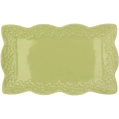 Блюда в наборі BonaDi Ceramic Green Flower 31х16 см Зелений 6 шт DP231006