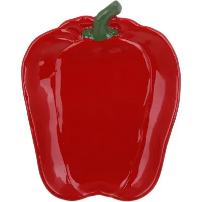 Тарілки BonaDi Ceramic Red Pepper 27.5х21.5 см Червоний 2 шт DP231013