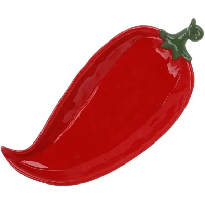 Тарілки BonaDi Ceramic Red Pepper 33х15 см Червоний 2 шт DP231017