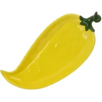 Тарілки BonaDi Ceramic Yellow Pepper 33х15 см Жовтий 2 шт DP231018 Тарілки BonaDi Ceramic Yellow Pepper 33х15 см Жовтий 2 шт DP231018