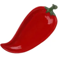 Тарілки BonaDi Ceramic Red Pepper 22х10 см Червоний 2 шт DP231019