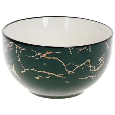Фарфоровые пиалки BonaDi Green Marble 700 мл Разноцветный 6 шт DP231096