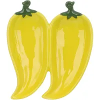 Менажниця сервірувальна BonaDi Yellow Pepper 21х19 см Жовто-зелений DP231118