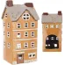 Інтер'єрний свічник BonaDi Old Town House N4 11х9х22 см Помаранчевий (DP231210)