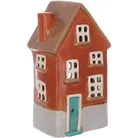 Интерьерный подсвечник BonaDi Old Town House N5 10х7.5х18 см Красный (DP231211)