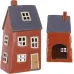 Интерьерный подсвечник BonaDi Old Town House N10 12х8.5х23 см Красный (DP231212)