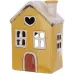Интерьерный подсвечник BonaDi Old Town House N24 10х7.5х15 см Желтый (DP231216)