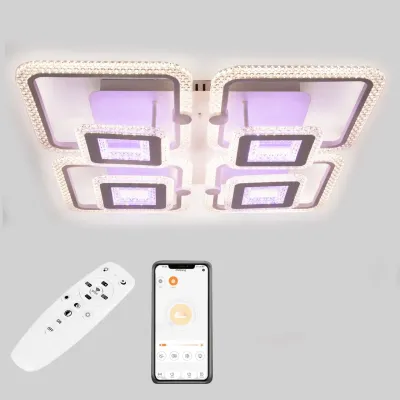 Стельова LED люстра Sunlight 5808/4+4 Білий Стельова LED люстра Sunlight 5808/4+4 Білий