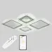 Стельова LED люстра Sunlight 70x53x8 см Білий (6063/2+2)
