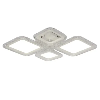 Стельова LED люстра Sunlight 70x53x8 см Білий (6063/2+2)