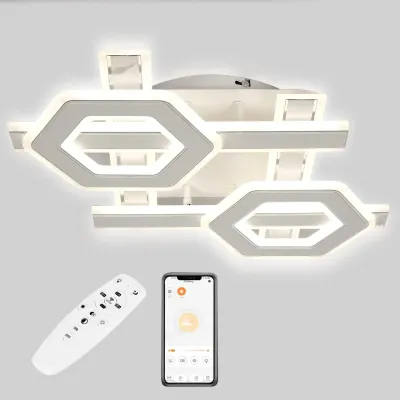 Стельова LED люстра Sunlight 6077/500 Білий Стельова LED люстра Sunlight 6077/500 Білий