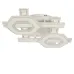 Стельова LED люстра Sunlight 6077/500 Білий