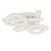 Стельова LED люстра Sunlight 6076/500 Білий