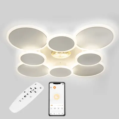 Стельова LED люстра Sunlight 5890/4+4 Білий Стельова LED люстра Sunlight 5890/4+4 Білий