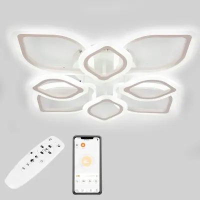 Стельова LED люстра Sunlight 19511/4+4 Білий Стельова LED люстра Sunlight 19511/4+4 Білий