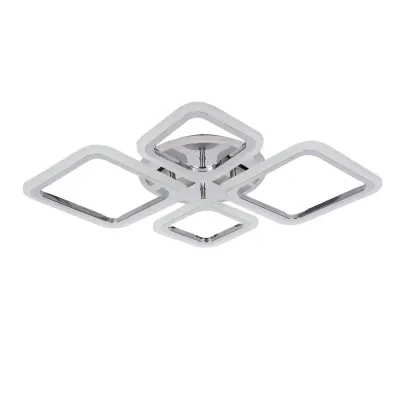 Стельова LED люстра Sunlight 5331/2+2 R хром