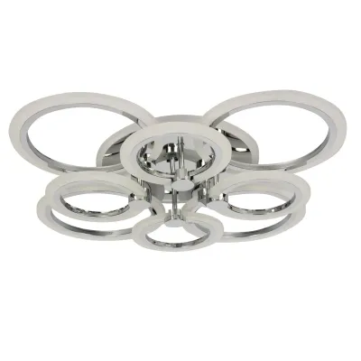 Стельова LED люстра Sunlight 5333/4+4 СR R хром