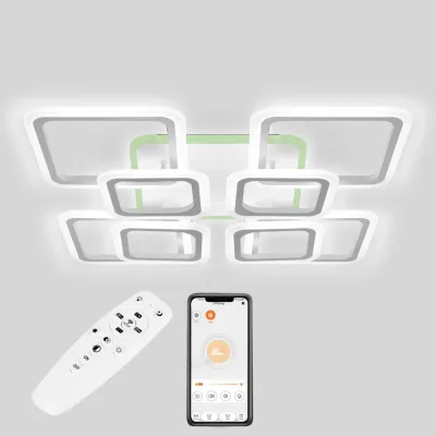 Потолочная LED люстра Sunlight 5331/4+4 R белый Потолочная LED люстра Sunlight 5331/4+4 R белый