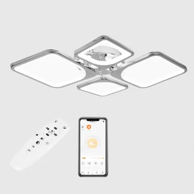 Стельова LED люстра Sunlight 5631/2+2 хром Стельова LED люстра Sunlight 5631/2+2 хром