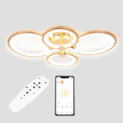Полочная LED люстра Sunlight 5332/2+2 Gold Полочная LED люстра Sunlight 5332/2+2 Gold