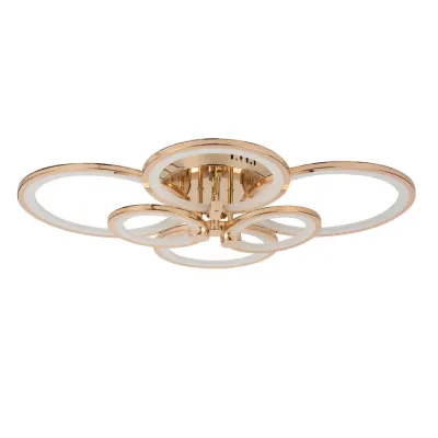 Стельова LED люстра Sunlight 5332/2+2+2 Gold